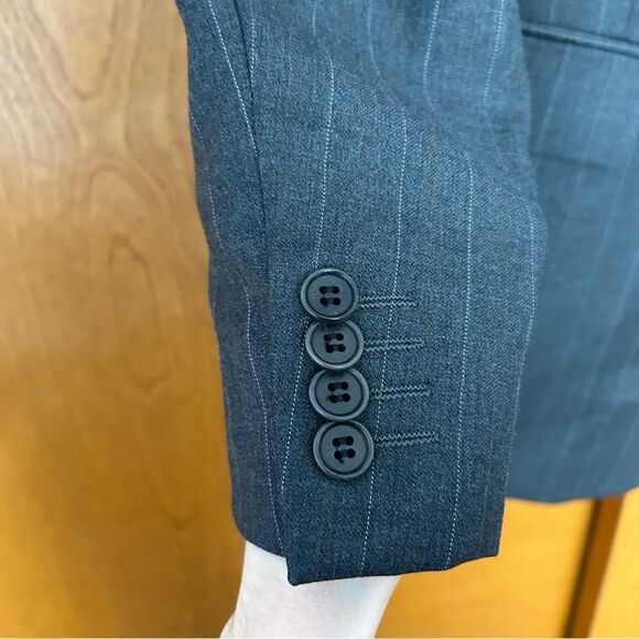 John Varvatos Premium Tailored Delancy Charcoal Blazer Size 42 Long - Picture 4 of 14